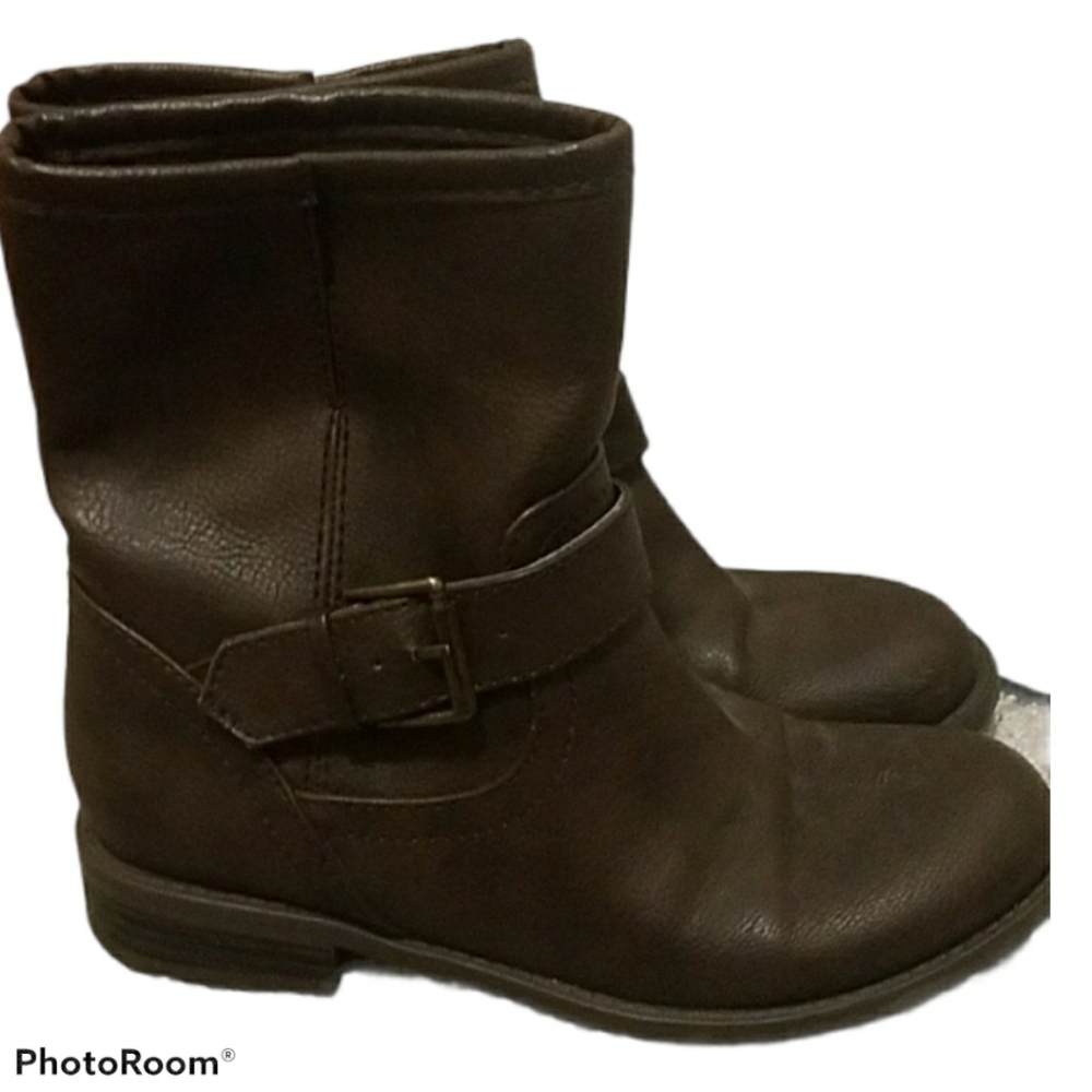 Dark brown ankle boots